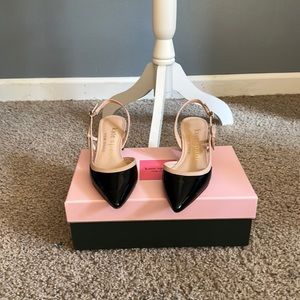 Black and beige kate spade heels